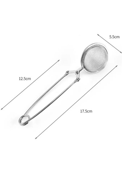Silver1 Çay Demlik Paslanmaz Çelik Küre Örgü Çay Süzgeci Kahve Bitki Baharat Filtresi Difüzör Kolu Çay Topu Maç Çay Poşetleri (Yurt Dışından)