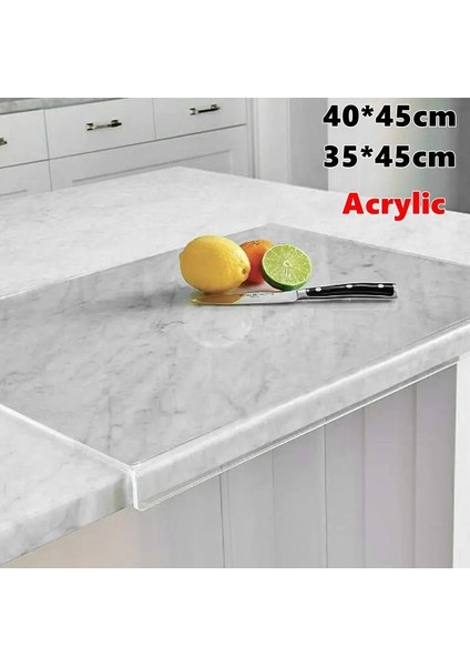 19X29 cm Plastik Akrilik Kaymaz Şeffaf Kesme Tahtası Dudaklı Mutfak Tezgahı Tezgah Koruyucu Ev Restoran Mutfak Aletleri (Yurt Dışından) fiyatları