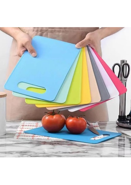Nane Yeşili 29X19X0.23 cm 1 Adet Mutfak Aletleri Çok Renkli Kolay Temizlenebilir Kaymaz Plastik Kesme Tahtası Gıda Kesme Bloğu Mat Aracı Mutfak Aşçı Malzemeleri (Yurt Dışından)