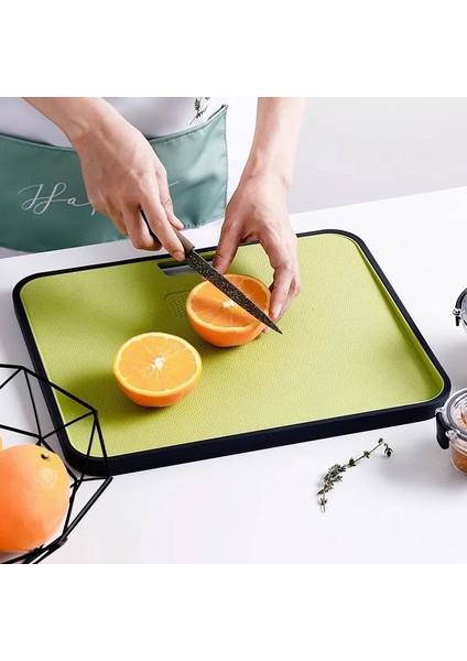 Yeşil Kesme Tahtası 340X280X18MM Buğday Samanı Kesme Tahtası Sebze Et Kesme Tahtası Asılı Delik Yayılma Önleme Mutfak Aksesuarı Sarımsak Öğütme (Yurt Dışından) fırsatları