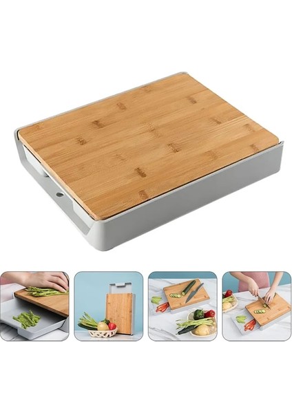 Çeşitli Renk 34.5X24.5 cm Tahta Kesme Mutfak Ahşap Oyma Doğrama Tepsisi Çekmece Gıda Panoları Paspaslar Yoğurma Hamur Işi Matı Hazırlık (Yurt Dışından)