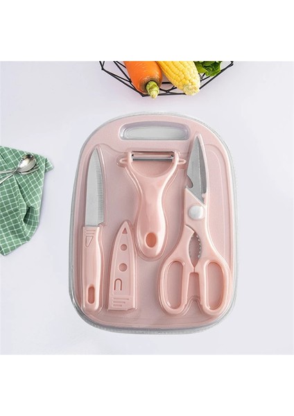 Dört Parçalı Set Yeşil Anne ve Bebek Tamamlayıcı Mama Bıçakları Çocuk Kesme Tahtaları Meyve Kutuları Çocuk Mini Kesme Tahtaları Bebek (Yurt Dışından) fiyatları