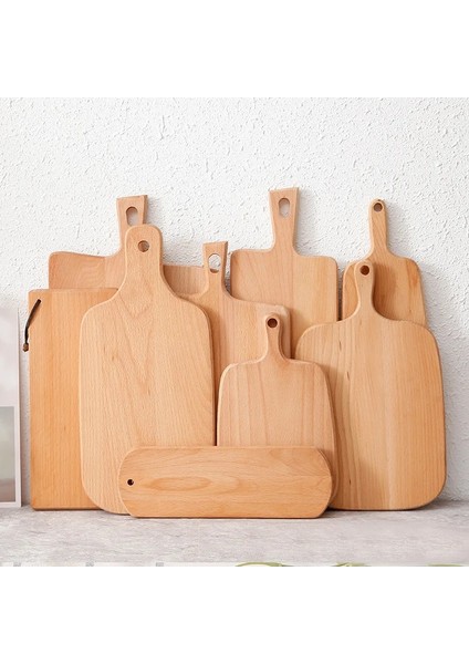 Stil 3 Ahşap Pizza Tabağı Dim Sum Kesme Tahtası Breadboard Mutfak Kesme Tahtası Suşi Sebze Et Kaymaz Kesme Pedi Mutfak Aracı (Yurt Dışından)