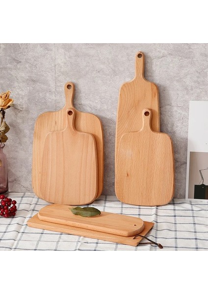 Stil 3 Ahşap Pizza Tabağı Dim Sum Kesme Tahtası Breadboard Mutfak Kesme Tahtası Suşi Sebze Et Kaymaz Kesme Pedi Mutfak Aracı (Yurt Dışından)