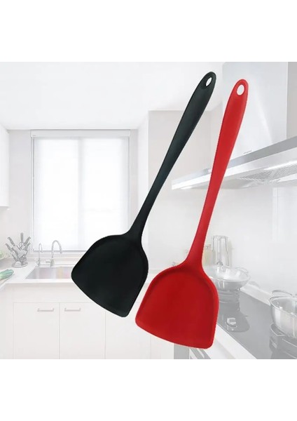 Siyah Mutfak Pişirme Gereçleri Çeviriciler Yaratıcı Silikon Spatula Mutfak Pişirme Silikon Yapışmaz Spatula Ev Pişirme Spatula (Yurt Dışından) fiyatları