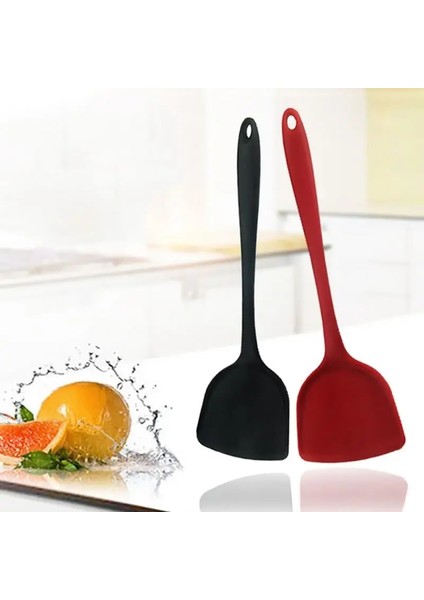 Siyah Mutfak Pişirme Gereçleri Çeviriciler Yaratıcı Silikon Spatula Mutfak Pişirme Silikon Yapışmaz Spatula Ev Pişirme Spatula (Yurt Dışından) indirimleri