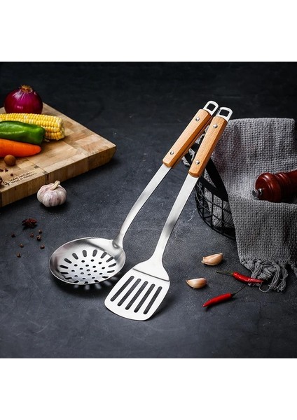 Fg Dayanıklı Taşınabilir Paslanmaz Çelik Yapışmaz Turner/kepçe Gıda Wok Spatula Kaşık Mutfak Gereçleri Pişirme Gereçler Tencere Spatula (Yurt Dışından)