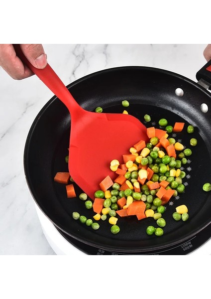 Turuncu Silikon Mutfak Gereçleri Pişirme Gereçleri Spatula Sığır Eti Yumurta Mutfak Kazıyıcı Geniş Pizza Pişirme Araçları Kürek Yapışmaz Spatula (Yurt Dışından) indirimleri