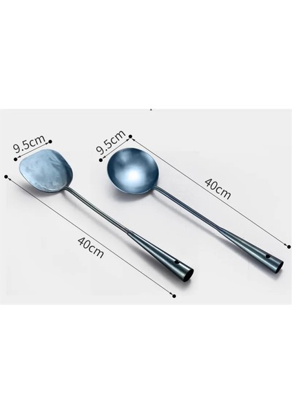 1 PCS10 Dayanıklı Taşınabilir El Yapımı Demir Yapışmaz Turner Pota Gıda Wok Spatula Kaşık Mutfak Gereçleri Pişirme Gereç Tencere Eşyaları (Yurt Dışından)
