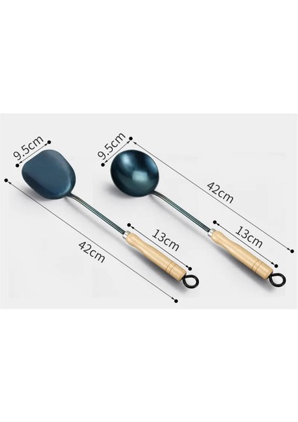 1 PCS10 Dayanıklı Taşınabilir El Yapımı Demir Yapışmaz Turner Pota Gıda Wok Spatula Kaşık Mutfak Gereçleri Pişirme Gereç Tencere Eşyaları (Yurt Dışından)