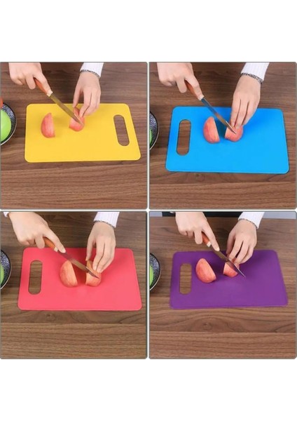 Siyah Esnek Pp Plastik Kaymaz Asmak Delik Kesme Tahtası Gıda Dilim Kesim Mini Doğrama Tahtası Mutfak Pişirme Araçları (Yurt Dışından)