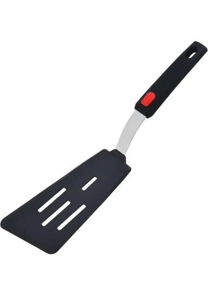 D Spatula Isıya Dayanıklı Yapışmaz Biftek Spatula Gıda Sınıfı Rahat Kavrama Ergonomi Silikon Mutfak Pişirme Spatula (Yurt Dışından)