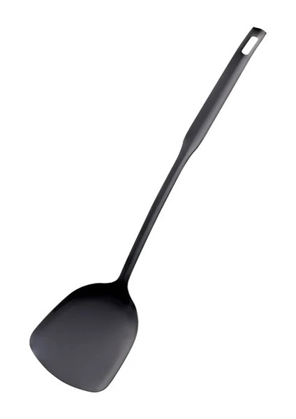 Siyah Yapışmaz Tencere Spatula Paslanmaz Çelik Uzun Saplı Düz Kürek Altın Pişirme Araçları Mutfak Eşyaları Tavada Kızartılmış Kızarmış Balık Yumurta (Yurt Dışından)