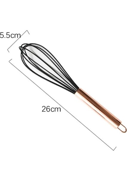 G Silikon Paslanmaz Çelik Mutfak Eşyaları Seti Yaratıcı Gül Altın Kaşık Yapışmaz Spatula Kürek Yumurta Çırpıcı Pişirme Pişirme Araçları (Yurt Dışından)