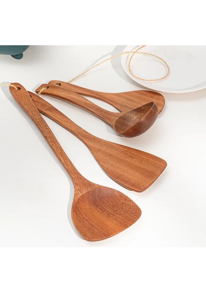 Stil 3 Doğal Ahşap Ev Yemek Kaşığı Spatula Mutfak Eşyaları Seti Yapışmaz Ahşap Spatula Pişirme Spatula Çorba Kaşığı Spatula (Yurt Dışından) fiyatları