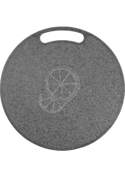 2 Adet 35CM ve 31CM Kurulu Kesme Doğrama Tahtası Panoları Mutfak Yuvarlak Siyah Set Sebze Büyük Granit Mini Içbükey Meyve (Yurt Dışından)
