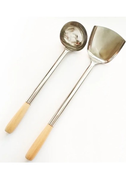 Stil 4 Dayanıklı Taşınabilir Paslanmaz Çelik Yapışmaz Turner/kepçe Gıda Wok Spatula Kaşık Mutfak Gereçleri Pişirme Gereç Tencere Spatula (Yurt Dışından)