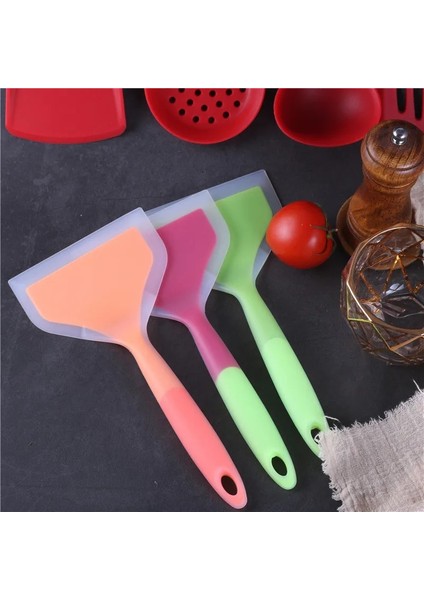 Fuşya Yapışmaz Silikon Gıda Spatula Çeviriciler Mutfak Gereçleri Sığır Eti Kek Kazıyıcı Kürek Ev Pişirme Gereçleri Mutfak Aksesuarları (Yurt Dışından) indirimleri