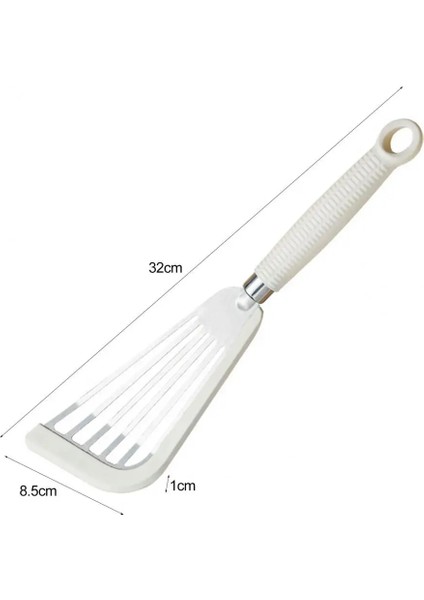Beyaz Pişirme Spatula Yapışmaz Uzun Saplı Oymak Çok Fonksiyonlu Paslanmaz Çelik Haşlanma Önleyici Balık Spatula Kürek Mutfak Gadget (Yurt Dışından) fırsatları