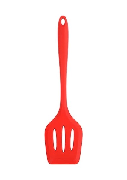 Kırmızı Silikon Spatula Küçük Silikon Spatula Biftek Kızartma Spatula Yapışmaz Pişirme Spatula Kızartma Tavası Kepçe Kızarmış Kürek Spatula (Yurt Dışından)
