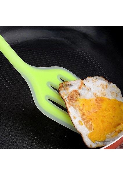 Kırmızı Silikon Spatula Küçük Silikon Spatula Biftek Kızartma Spatula Yapışmaz Pişirme Spatula Kızartma Tavası Kepçe Kızarmış Kürek Spatula (Yurt Dışından) indirimleri