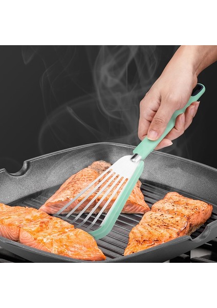 Yeşil Mutfak Silikon Kızartma Spatula Yapışmaz Kızarmış Yumurta Sığır Biftek Spatula Pasta Barbekü Kızarmış Balık Gereçler Ev Sofra (Yurt Dışından) modelleri