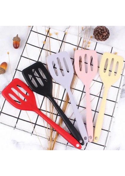 Mor Silikon Turner Silikon Spatula Pişirme Sofra Yumurta Balık Kızartma Tavası Kepçe Kürek Oluklu Çeviriciler Mutfak Aletleri Paslanmaz (Yurt Dışından) fiyatları