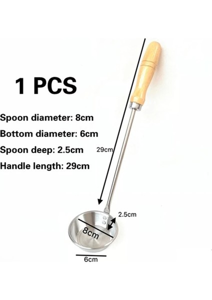 1 Pcs8 Dayanıklı Taşınabilir El Yapımı Demir Yapışmaz Turner Pota Gıda Wok Spatula Kaşık Mutfak Gereçleri Pişirme Gereç Tencere Eşyaları (Yurt Dışından)