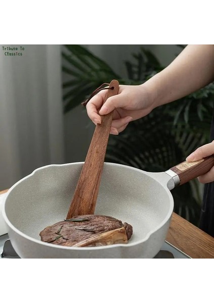 1 Adet Taşınabilir Tik Ahşap Kapı Sofra Spatula Mutfak Aletleri Üçgen Pişirme Spatula Açık Kamp Eşyaları Kazıyıcı Yeni (Yurt Dışından)