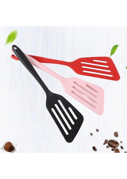 Kırmızı Yapışmaz Silikon Pişirme Spatula Et Yumurta Balık Kızartma Küreği Tava Kepçe Pişirme Gereçleri Mutfak Aksesuarları (Yurt Dışından) fiyatları