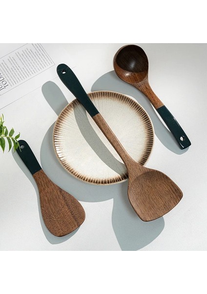 5 Adet-Set 5 Adet/takım Doğal Ahşap Sofra Kaşık Kızartma Tavası Kepçe Pişirme Gereçleri Kızarmış Kürek Spatula Mutfak Pişirme Aracı (Yurt Dışından) modelleri
