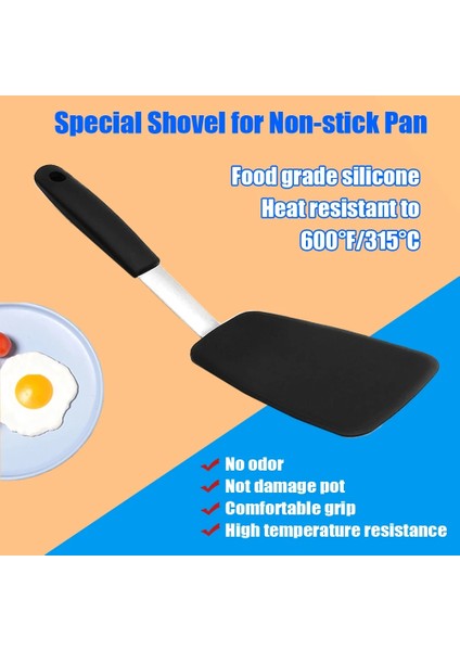 A3 1 Adet Standart Turner Spatula Yumurta Gözleme Flipper Silikon Spatula Mutfak Aracı Mutfak Aksesuarları Mutfak Eşyaları (Yurt Dışından) modelleri