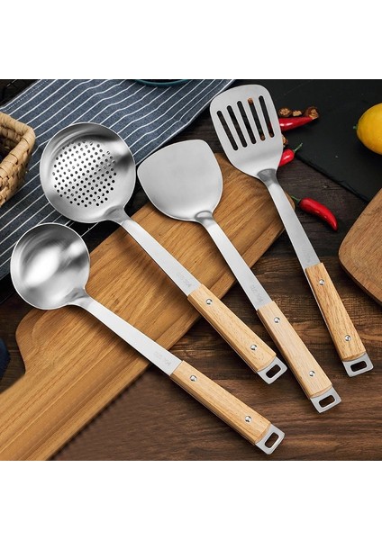 Kızartma Küreği-B Dayanıklı Taşınabilir Paslanmaz Çelik Yapışmaz Turner/kepçe Gıda Wok Spatula Kaşık Mutfak Gereçleri Pişirme Gereçleri Tencere Spatula (Yurt Dışından)