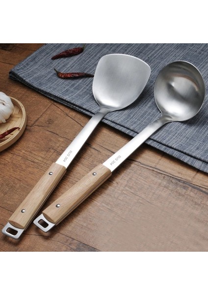 Kızartma Küreği-B Dayanıklı Taşınabilir Paslanmaz Çelik Yapışmaz Turner/kepçe Gıda Wok Spatula Kaşık Mutfak Gereçleri Pişirme Gereçleri Tencere Spatula (Yurt Dışından)