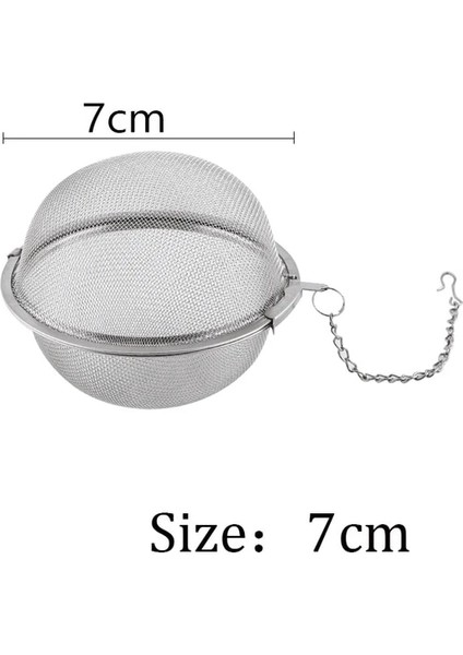 7 cm 1 Adet Çay Süzgeci Paslanmaz Çelik Demlik Çay Demleme Küre Kilitleme Baharat Çay Topu Örgü Çay Elek Süzgeçler Mutfak Aksesuarları (Yurt Dışından)