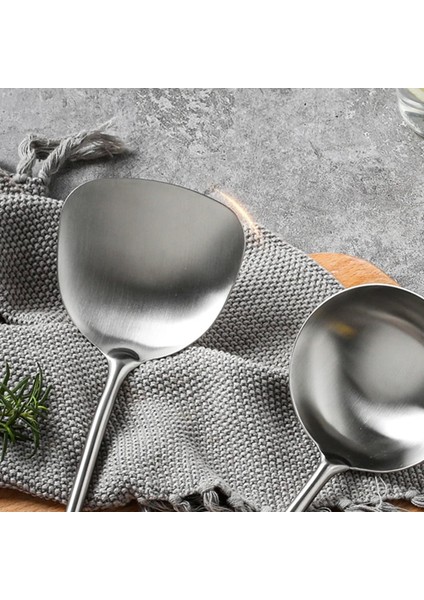 Turner Paslanmaz Çelik Turner ve Çorba Kaşığı Kepçe Ahşap Saplı Pişirme Aracı Uzun Saplı Büyük Mutfak Pişirme Gereçleri Duvara Asmak (Yurt Dışından) indirimleri