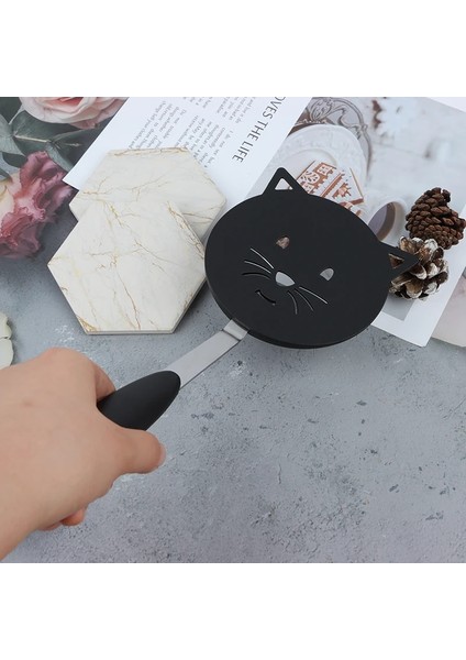 Siyah Kedi Kızartma Spatula Yapışmaz Spatula Kızarmış Balık Turner Mutfak Aracı Kedi Karikatür Pişirme Spatula Ev Spatula Zarar Vermez (Yurt Dışından) modelleri