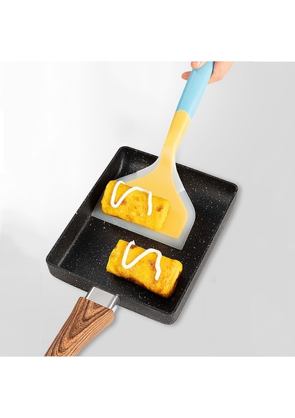 Mor Gıda Sınıfı Silikon Pişirme Gereçleri Tamagoyaki Spatula Sığır Eti Yumurta Mutfak Spatula Pizza Küreği Pişirme Araçları Mutfak Yeni (Yurt Dışından) fırsatları