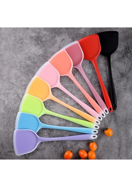 Şeffaf Pembe Silikon Mutfak Gereçleri Pişirme Gereçleri Spatula Sığır Eti Yumurta Mutfak Kazıyıcı Geniş Pizza Pişirme Araçları Kürek Yapışmaz Spatula (Yurt Dışından) fiyatları