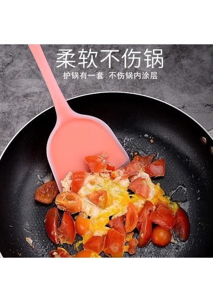 Şeffaf Pembe Silikon Mutfak Gereçleri Pişirme Gereçleri Spatula Sığır Eti Yumurta Mutfak Kazıyıcı Geniş Pizza Pişirme Araçları Kürek Yapışmaz Spatula (Yurt Dışından) fırsatları