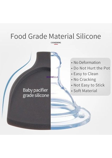 Kaşık Yapışmaz Silikon Spatula ve Kaşık Seti Mutfak Eşyaları Gıda Sınıfı Mutfak Seti Çeviriciler Alet Pişirme Aracı (Yurt Dışından) indirimleri