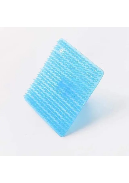 Mavi 3 Adet Silikon Fırça Parmak Tokası ile Sebze Meyve Scrubber Fırça Mutfak Temizleme Artefakt Alet (Yurt Dışından)