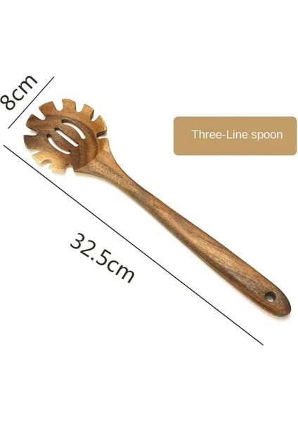 Auburn Ahşap Spatula Tencere Kürek Yapışmaz Tava Kaşık Pişirme Gereçleri Aracı Ahşap Alet Tencere Mutfak Aksesuarları Için (Yurt Dışından)
