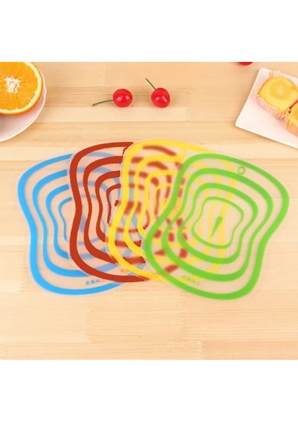 Renk Rastgele 1 Adet 41.5X31.5 cm Mutfak Plastik Kesme Tahtası Kaymaz Buzlu Mutfak Kesme Tahtası Sebze Et Araçları Mutfak Aksesuarları Kesme Tahtası (Yurt Dışından)
