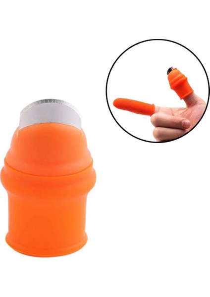 2 Adet M 1 Takım Silikon Parmak Koruyucusu Bıçaklı Silikon Başparmak Bıçak Parmak Kesici Seti Emek Tasarrufu Sağlayan Hasat Bitki Toplama Aracı (Yurt Dışından)