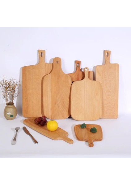 Bambooc 38.5 17 1.5 Kaliteli Mutfak Ahşap Doğrama Blokları Kayın Ceviz Kesme Tahtası Pizza Ekmeği Meyve Suşi Tepsisi Asılabilir Kaymaz Mutfak Aletleri (Yurt Dışından)