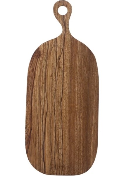 45X19CM (793G) Masif Ahşap Doğrama Kesme Tahtası Tepsisi Asılı Halkalı Yaratıcı Şekilli Plaka (Yurt Dışından)