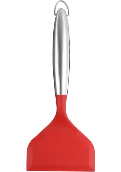 Kırmızı Silikon Geniş Ağızlı Kürek Mutfak Yapışmaz Spatula Pizza Yumurta Tamagoyaki Fry Gözleme Turner Ev Mutfak Aksesuarları (Yurt Dışından)