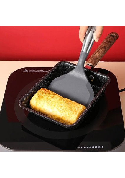 Kırmızı Silikon Geniş Ağızlı Kürek Mutfak Yapışmaz Spatula Pizza Yumurta Tamagoyaki Fry Gözleme Turner Ev Mutfak Aksesuarları (Yurt Dışından) indirimleri