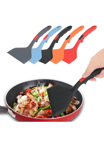 Kırmızı Sığır Yumurta Kazıyıcı Silikon Turner Pizza Kürek Mutfak Pişirme Aracı Yapışmaz Kızartma Tavası Gıda Kaldırıcılar Pişirme Gereçleri (Yurt Dışından) fırsatları